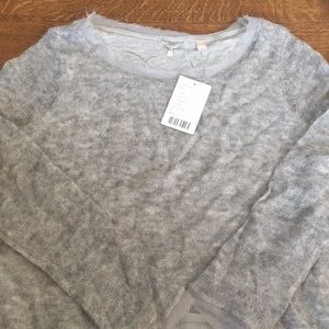 Knitted and Knotted Grey Sweater